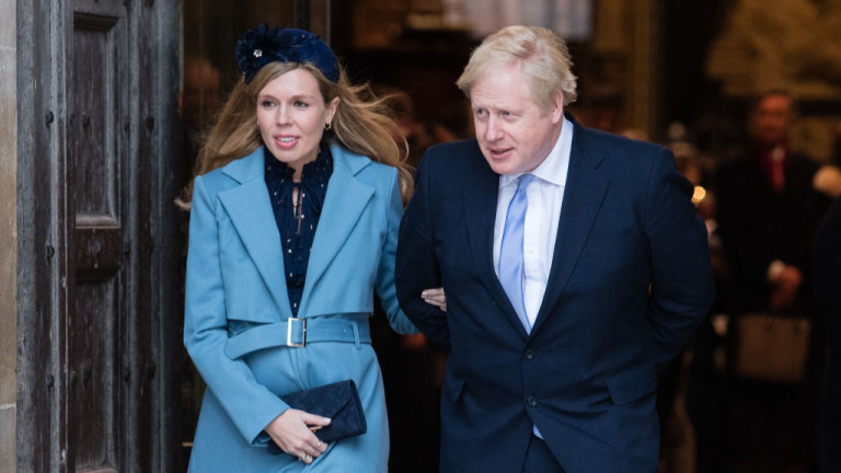 Британският министър-председател Борис Джонсън и годеницата му Кари Саймъндс успяха